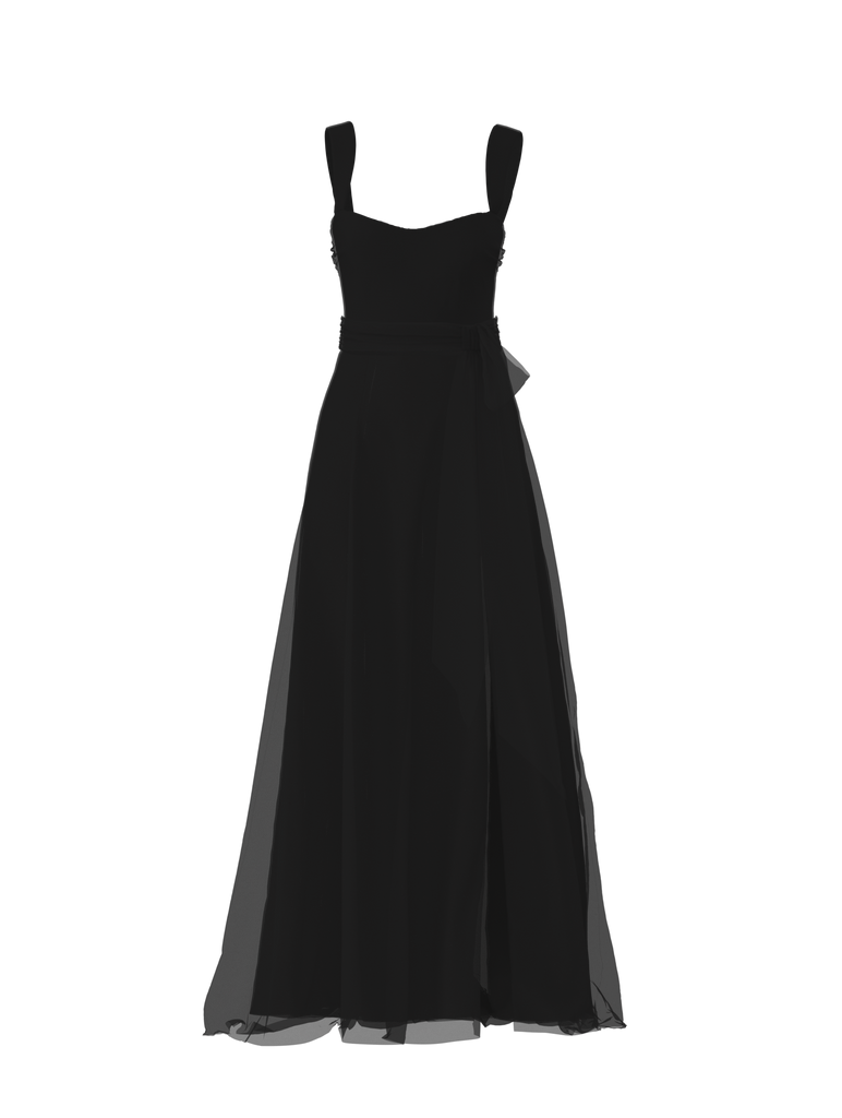 Product Bodice(Alexis), Skirt(Arabella),Belt(Sash), black Image