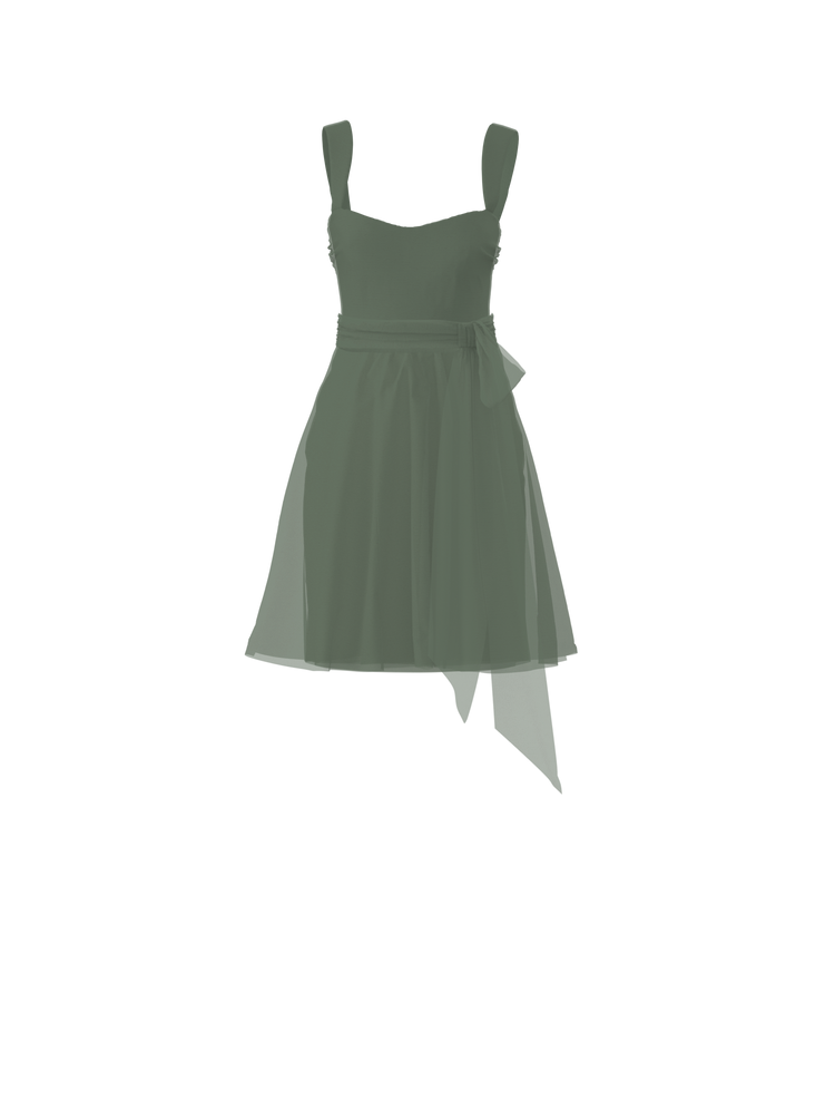 Bodice(Alexis), Skirt(Carla),Belt(Sash), olive, combo from Collection Bridesmaids by Amsale x You
