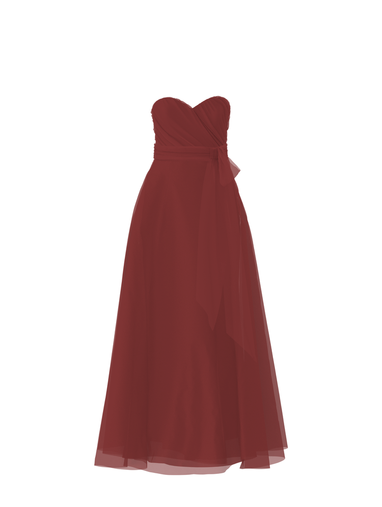 Bodice(Jaycie), Skirt(Cerisa),Belt(Sash), cayenne, combo from Collection Bridesmaids by Amsale x You