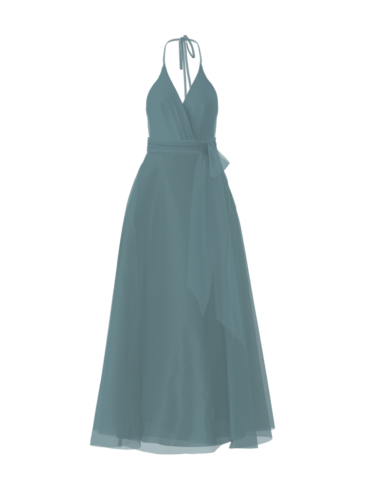 Bodice(Carmelle), Skirt(Cerisa),Belt(Sash), teal, combo from Collection Bridesmaids by Amsale x You