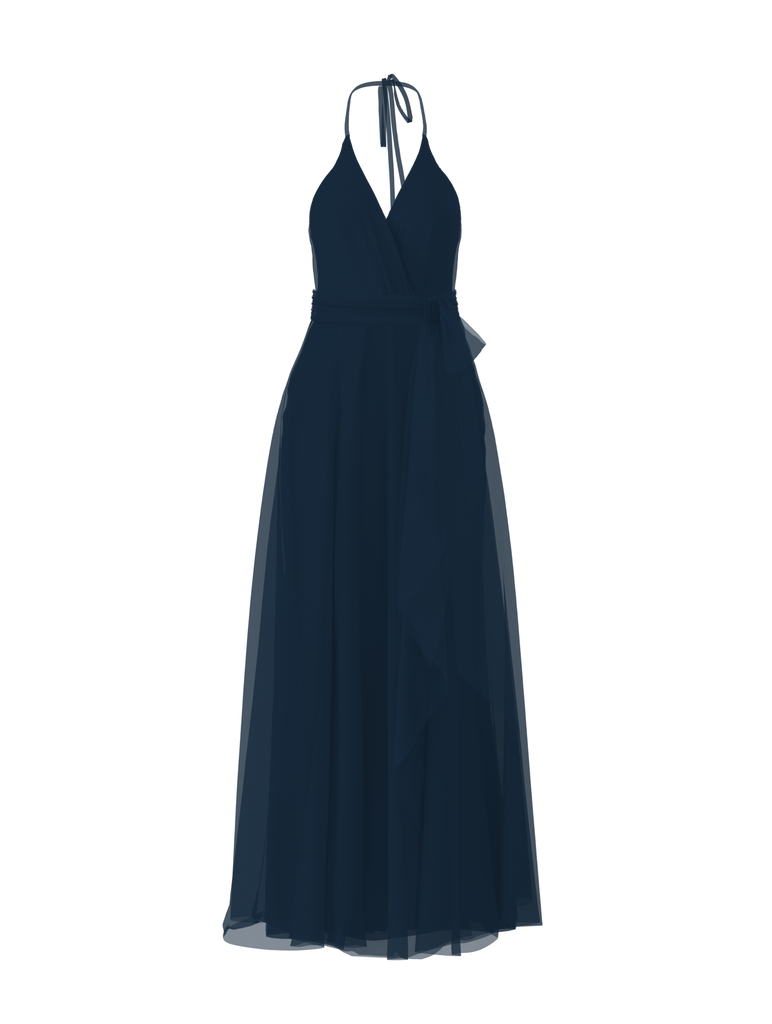 Product Bodice(Carmelle), Skirt(Jaycie),Belt(Sash), navy Image