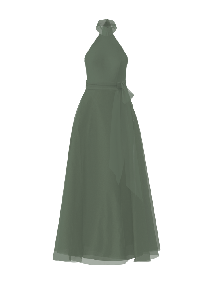 Bodice(Sophia), Skirt(Cerisa),Belt(Sash), olive, combo from Collection Bridesmaids by Amsale x You