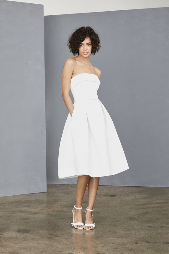 LW140 - Faille Dress, $385, dress from Collection Little White Dress by Amsale
